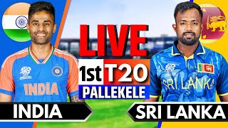 India vs Sri Lanka 1st T20  Live Cricket Match Today  IND vs SL Live Match Today  IND vs SL [upl. by Lomax]