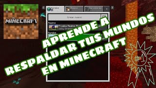 ✔ Cómo Respaldar Tus Mundos en Minecraft Pocket Edition  Android 2020 [upl. by Yelbmik43]