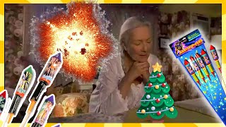 🎇Tia may rezando explosion CUANDO LLEGA LA NAVIDAD 🏠🎆🚀 [upl. by Clio]