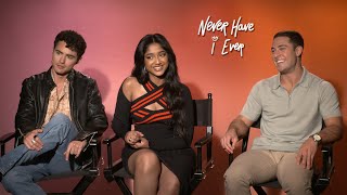 Darren Barnet Maitreyi Ramakrishnan amp Jaren Lewison Interview Never Have I Ever  Netflix [upl. by Veronika29]