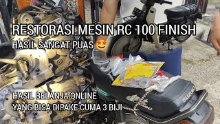 BELANJA ONLINE BUAT RESTORASI RC 100 MALAH KACO AKHIRNYA BELI MESIN amp DEDEL MESIN [upl. by Sirad]