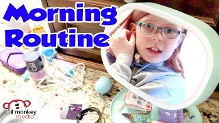 🌈 My Morning Routine for School  Madi Maureen Vlogs 👧🏼 [upl. by Billy791]