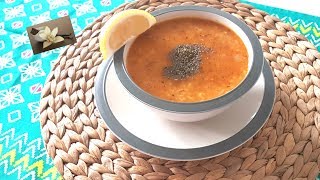 Soupe aux lentilles corail et boulgour Turkish soup  شوربة العدس و البرغل على الطريقة التركية [upl. by Tannie]