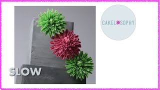 Making Sugar Flowers Gumpaste Dahlia for Beginners [upl. by Ardnekal]