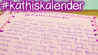 kathiskalender  VIELEN DANK  Schon über 100 Namen im Kalender  DIY Inspiration [upl. by Airegin643]