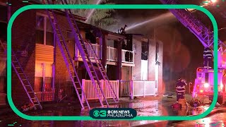 Two people recovering 19 displaced after fire in Edgewater Park NJ [upl. by Sholeen894]