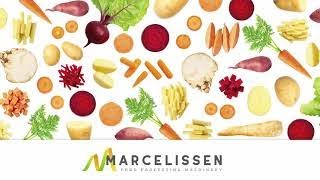 Bandsnijmachine voor Groente en Fruit  Marcelissen [upl. by Leorsiy]