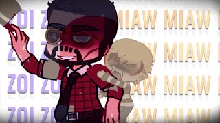 Zoi Zoi Zoi amp Miaw Miaw Miaw  FNaF Gacha Trend  William amp Cassidy [upl. by Ahserkal]