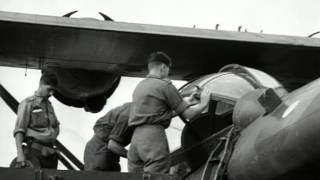 1945 Catalina taking Officers and supplies to Kuching POW Camp [upl. by Ahsemik826]