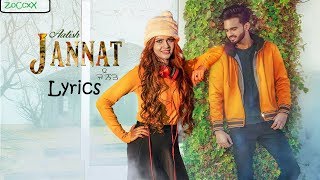 JANNAT LYRICS – Lyrical Video  AATISH  Punjabi Song Lyrics [upl. by Bastien324]