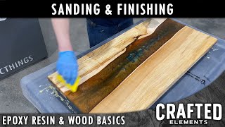 Epoxy Resin amp Wood Basics Series  Sanding amp Finishing Part 911 [upl. by Anasxor]