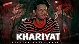 Sushant Singh Rajput  Edit  Khariyat  SSR Edit  Tribute to SSR  Sushant singh rajput edit [upl. by Nadirehs]