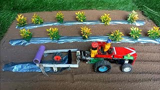 Mulching paper Laying tractor machine  diy tractor mulching paper Machine [upl. by Annabela]