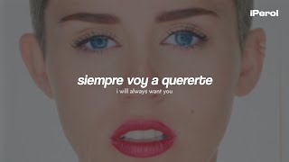 Miley Cyrus  Wrecking Ball Español  Lyrics [upl. by Frances]