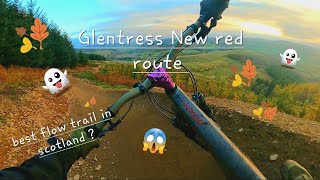 Glentress  FULL NEW RED ROUTE   best flow trail in the tweed valley [upl. by Novoj]