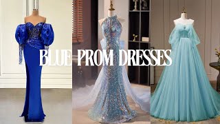 Blue Prom Dresses Evening Gowns 2024 [upl. by Gottwald]