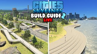 Cycling Interchanges amp Ocean Front Parks In Cities Skylines  Orchid Bay Livestream [upl. by Illyes]