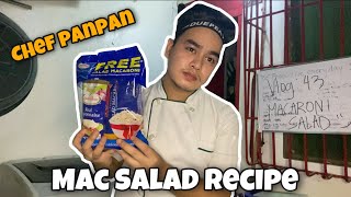 Macaroni Salad Recipe I Lutulutian I with Chef PanPan I Vlog 43 [upl. by Lapham]