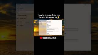 How to change date and time in Windows 10 techtutorial [upl. by Ytsud]