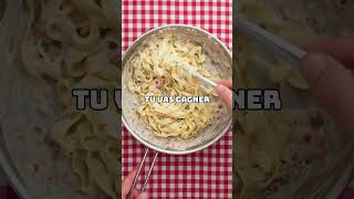 Pâtes au saumon P22 foryou recette food cuisinefacile recettefacile recetterapide funnyvideo [upl. by Gnot]