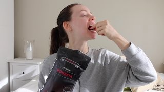 ASMR Whisper Eating Sounds  Beetroot Chips amp Apple Ginger Tonic [upl. by Schechinger]