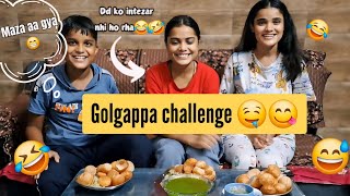 golgappa challenge with my siblings💕😂 full comedy🤣😂 flourishwithriya🌷 Riyasharma💝 [upl. by Cyril]