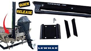 Lewmar Quick Release Mounting Bracket Install [upl. by Vlada948]