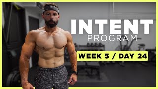 INTENT Dumbbell Training Plan  DAY 24 UPPER PULL WORKOUT [upl. by Enelrahs823]