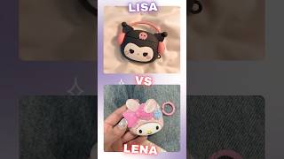 Lisa 🆚 Lena 💙🤍💚💜🎁👇🏽🫵🏻melody 🆚 kuromi 👇🏽🫵🏻lisa quiz choose kuromi melody shorts [upl. by Sianna]