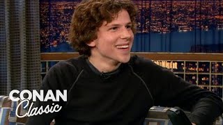 Jesse Eisenberg On Reading Negative Comments About Himself  Late Night with Conan O’Brien [upl. by Wakeen]