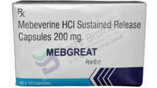 MEBGREAT Capsule Mebeverine HCI Sustained Release Capsules 200 mg [upl. by Ainar]