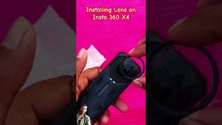 Insta 360 x 4 lens on camera gopro gadegets gadegets insta360 gigapixelai photomission son [upl. by Koosis]