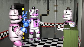 FNAF Sister Location and FFPS meet Help Wanted meet Help Wanted 2 FNAFSFM vaportrynottolaugh [upl. by Zetrauq]