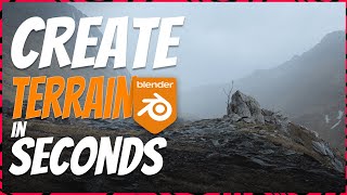 Create Terrains in Seconds with blender  True Terrain [upl. by Anilrahc]