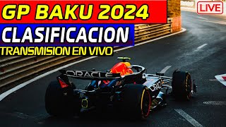 🔴F1 DIRECTO GP BAKU CLASIFICACION  TRANSMISION EN VIVO REACCIONANDO en VIVO Live timming [upl. by Ailed]