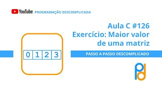 Linguagem C  Aula 126 – Exercício Maior valor de uma matriz [upl. by Jimmy]