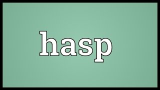 Hasp Meaning [upl. by Ahsenit]