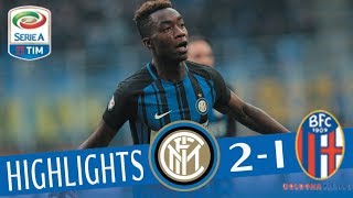 Inter  Bologna 21  Highlights  Giornata 24  Serie A TIM 201718 [upl. by Shepard]