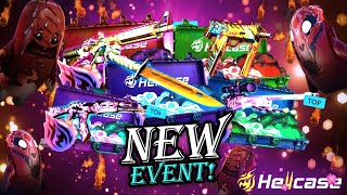 NEW EVENT CASE OPENING ON HELLCASE   HELLCASE PROMO CODE 2024  HELLCASE CASE OPENING [upl. by Assirol]