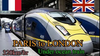 Paris to london trainEurostar standard premier via Channel Tunnel [upl. by Mchenry70]