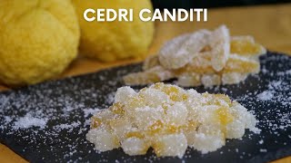 COME FARE I CEDRI CANDITI  UNA RICETTA SUPER UTILE  FACILE E VELOCE tutorial [upl. by Merell]