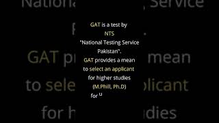 What is GAT Test shorts [upl. by Levina343]