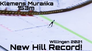 Klemens Murańka 153m Willingen  New Hill record [upl. by Chevy412]