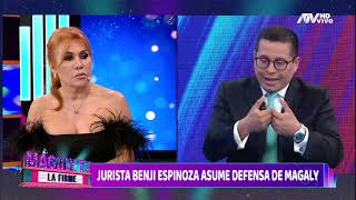 Magaly Medina presenta en vivo a Benji Espinoza quotIniciamos una nueva etapa de defensa legalquot [upl. by Domeniga]