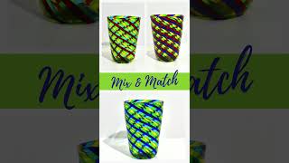 Murano Glass Harlequin Tumblers from My Italian Decor [upl. by Ahsirat]