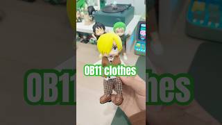 Ob11 clothes👕 anime greenaesthetic onepiece sanji zoro luffy doll nendoroids desksetup [upl. by Arracot]