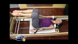 Pilates Reformer  Serie de espalda media  Triceps Abdominales Hombros Pectorales [upl. by Aihsiyt]