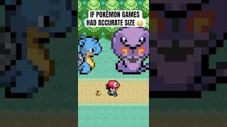 If Pokemon games were accurate size 😳 pokemon shorts [upl. by Aziul386]