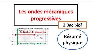 Les ondes mécaniques progressives 2 Bac biof PC SVT SM [upl. by Say]