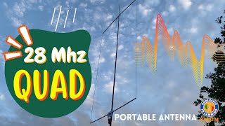 Antenna QUAD per i 10 Metri Facile Economica e Senza Adattatore di Impedenza radioamatori qrp [upl. by Giarg]